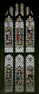 Window w7 depicting second window from the east end of the north aisle by English School