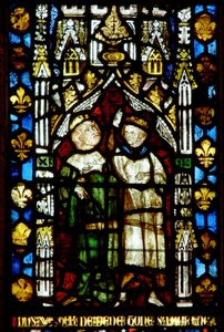 Window with two figures