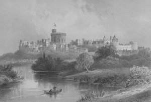 Windsor Castle, from The Gallery of Geography by Rev. Thomas Milner, published c.1880 by English School