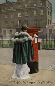 Woman Posting a Letter