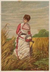 Woman trespassing in a cornfield