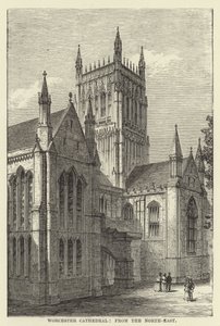 Worcester Cathedral, from the northeast by English School