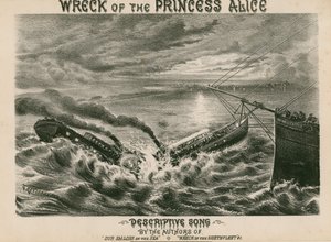 Wreck of the Princess Alice by English School