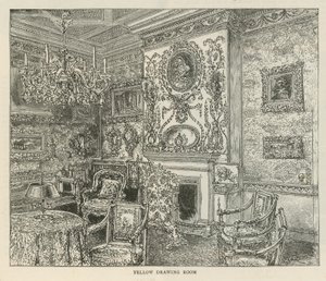 Yellow Drawing Room, Holland House by English School