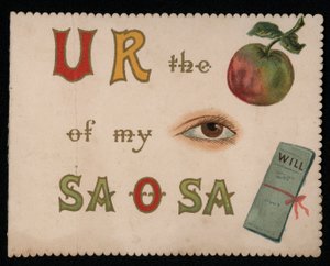 You Are the Apple of My Eye, Greetings Card by English School