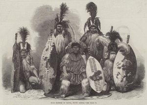 Zulu Kaffirs of Natal, South Africa by English School