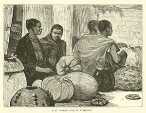 Zulu Women Selling Pumpkins by English School