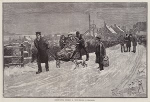 A Coal Miner Injured at Work Being Brought Home by Enoch Ward