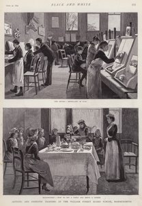 Artistic and domestic training at the William Street Board School, Hammersmith, London