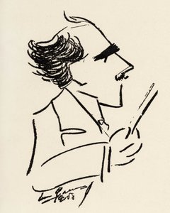 Arturo Toscanini (1867-1957) Italian Conductor in a Caricature by Enrico Caruso by Enrico Caruso