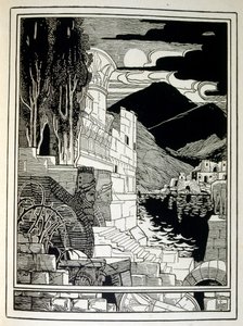 The Ruins of Sodom, from the Book Judah Illustrated by Ephraim Moses Lilien