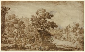 Landscape with Dancers and Musicians
