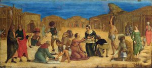 The Israelites Gathering Manna