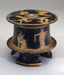 Red-figure pyxis, Attic, c.430 BC by Eretria Painter Eretria Painter