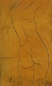 Female Nude, Back View by Eric Gill