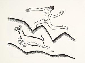 Skipping upon the mountains by Eric Gill