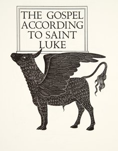 The Black Calf of St. Luke by Eric Gill