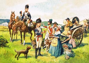 Soldiers Offered Apples