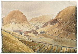 Corn Stooks and Farmsteads - Hill Farm, Capel-y-ffin, Wales