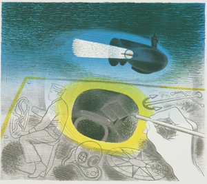 Submarine Series: Introductory Lithograph by Eric Ravilious