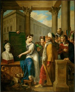 Allegory to the Glory of Napoleon I. The Muse Clio Shows