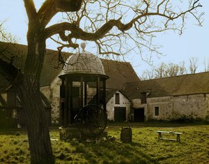 Courtyard of Les Granges, Port Royal Des Champs, France