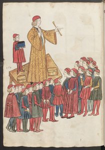A Quack Doctor Stands on a Table and Praises His Miraculous Medicines by Erich Lessing