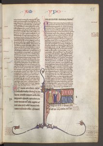 Full Page: Text and Historiated Initial