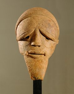 Male head, Sokoto sculpture, Nigeria (terracotta)