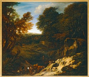 Landscape with Shepherd and Herds on a Pond