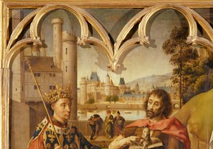 Retable of the Parliament of Paris: Saint Louis, Saint John Baptist, Saint Denis, Charlemagne by Erich Lessing