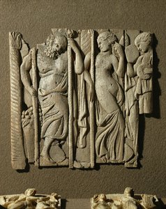 Thiasos, a Bacchanalian procession with Silenus and dancing Maenads by Erich Lessing
