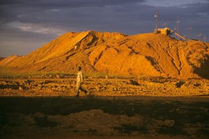Tin mine on the Jos Plateau, Nigeria, Africa