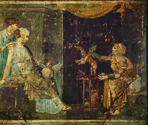 Two elegant ladies at the procurer