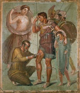 Wounded Aeneas Between Venus and Ascanius, from the Casa di Sirico by Erich Lessing