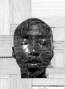 Modern Geometric Portrait by Erik Van Velzen