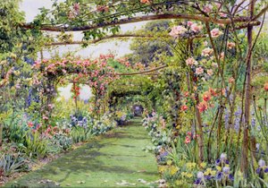 The Rose Pergola, Blackhurst House, Tunbridge Wells, Kent by Ernest Arthur Rowe
