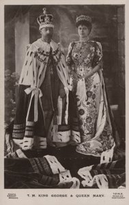 King George V and Queen Mary by Ernest Brooks