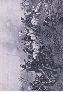 Capture of the French Battery by the 52nd Oxfordshire Light Infantry Regiment at Waterloo 18th June 1815 by Ernest Crofts