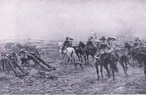 Prince Rupert at the Battle of Marston, 2nd July 1644 by Ernest Crofts