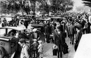 Crowds in Front of the Station, Orsay, Paris