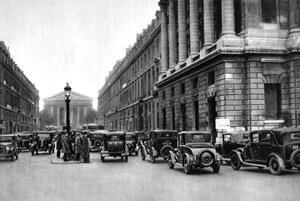 Entrance to the Rue Royale with the Madeleine in distance, Paris