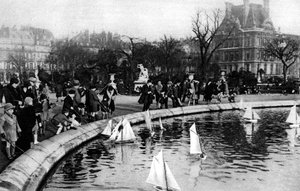 Toy Boats at the Tuileries Gardens, Paris