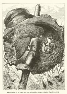 The Scarecrow, The good mother brought them their usual meal by Ernest Henry Griset