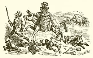 The Ass Carrying an Idol by Ernest Henry Griset