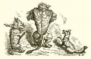 The Lion, the Fox and the Wolf by Ernest Henry Griset