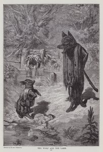 The Wolf and the Lamb by Ernest Henry Griset
