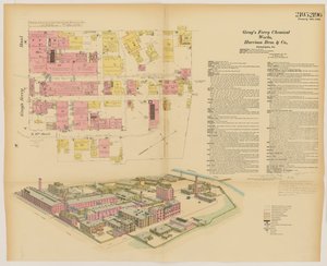Grays Ferry Chemical Works, Grays Ferry Rd. (north side) between Thirty-fourth St. and Thirty-sixth St., Hexamer General Surveys, 1888