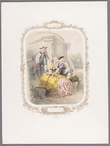 Woman Secretly Giving a Message to a Young Man (series title: Week of Love)