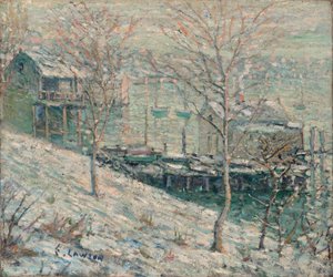 Harlem River Winter Scene